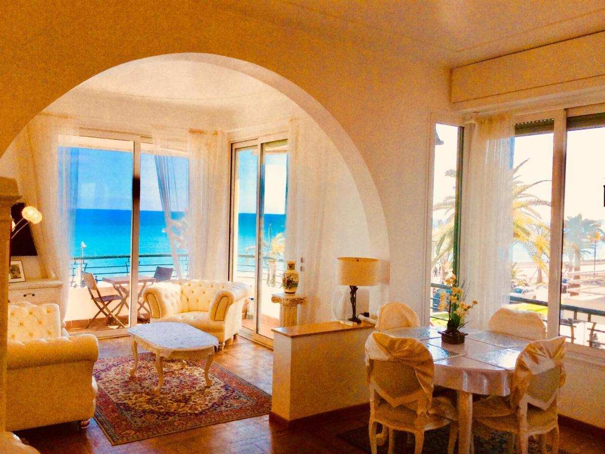 Endless Stunning Mediterranean Sea Views Promenade Des Anglais Nice Luaran gambar