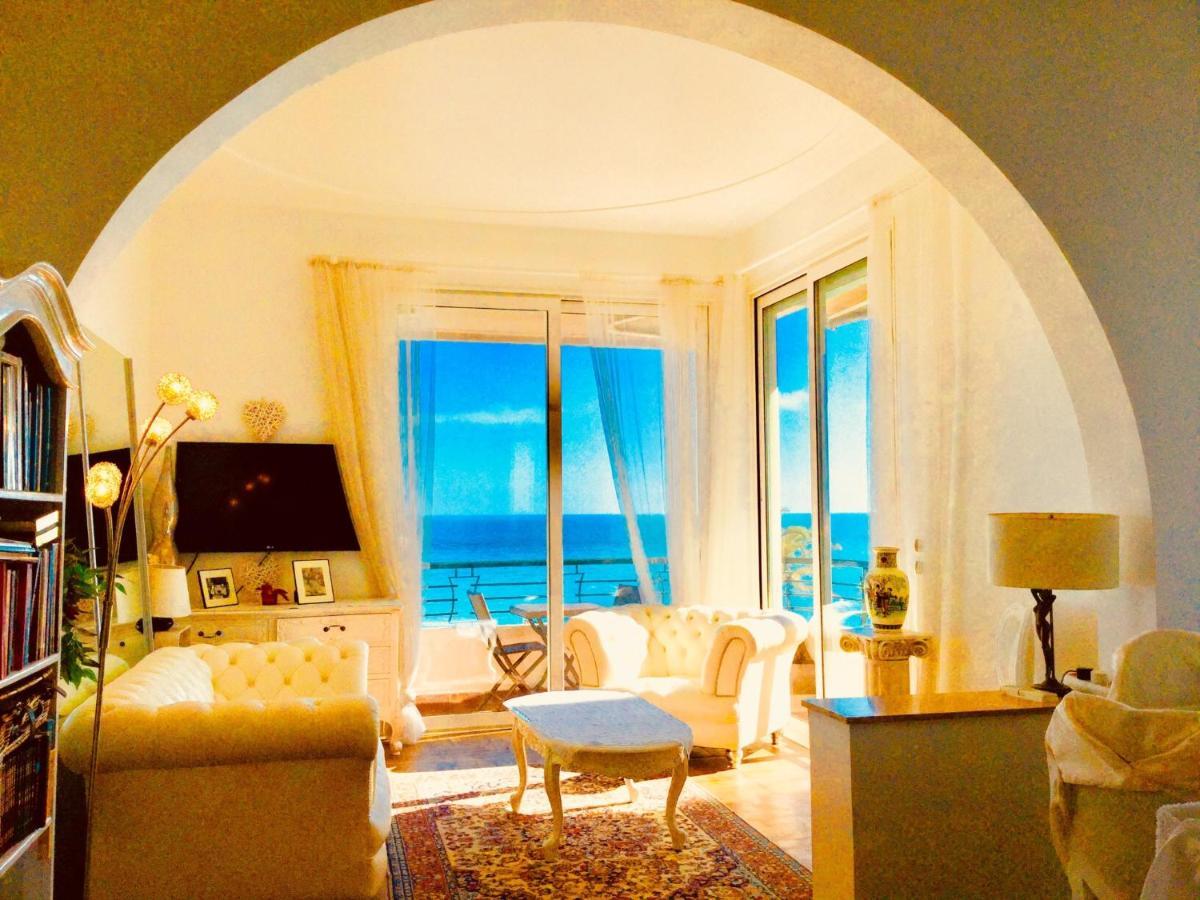 Endless Stunning Mediterranean Sea Views Promenade Des Anglais Nice Luaran gambar