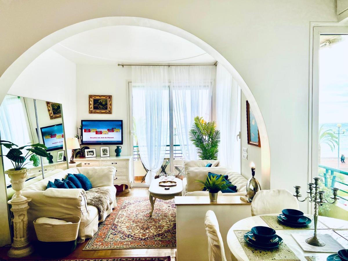Endless Stunning Mediterranean Sea Views Promenade Des Anglais Nice Luaran gambar