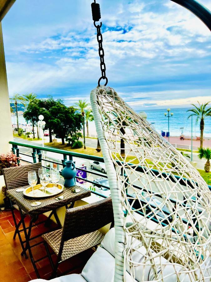 Endless Stunning Mediterranean Sea Views Promenade Des Anglais Nice Luaran gambar