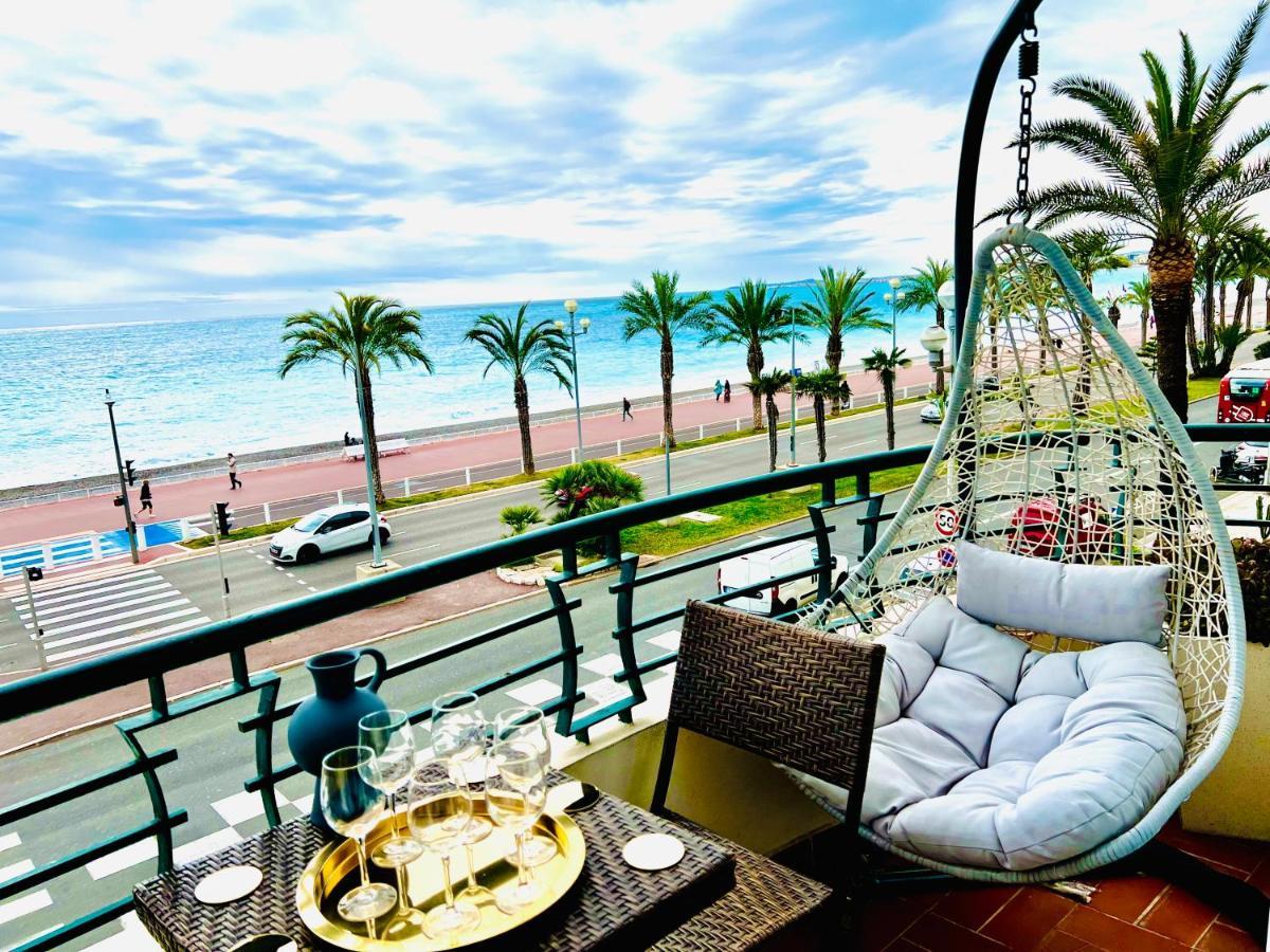 Endless Stunning Mediterranean Sea Views Promenade Des Anglais Nice Luaran gambar