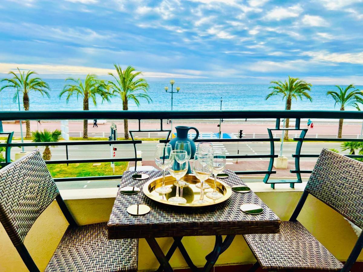 Endless Stunning Mediterranean Sea Views Promenade Des Anglais Nice Luaran gambar