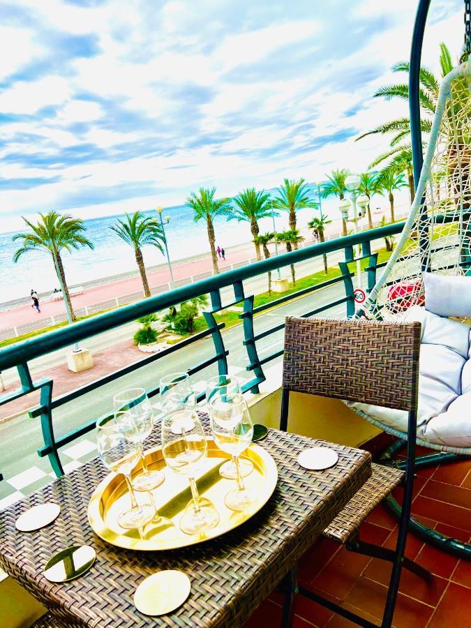 Endless Stunning Mediterranean Sea Views Promenade Des Anglais Nice Luaran gambar